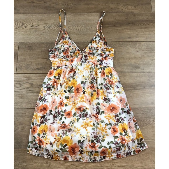 Trixxi Dresses & Skirts - Trixxi Dress Womens M Floral Mini Y2K Coquette Babydoll Fairy Ruffle Cottagecore
